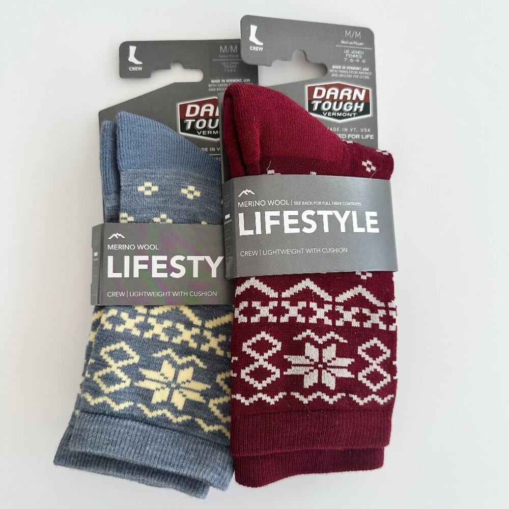 Darn Tough Women's Wool Socks - Set of 2 NEW Pairs of Winter Socks